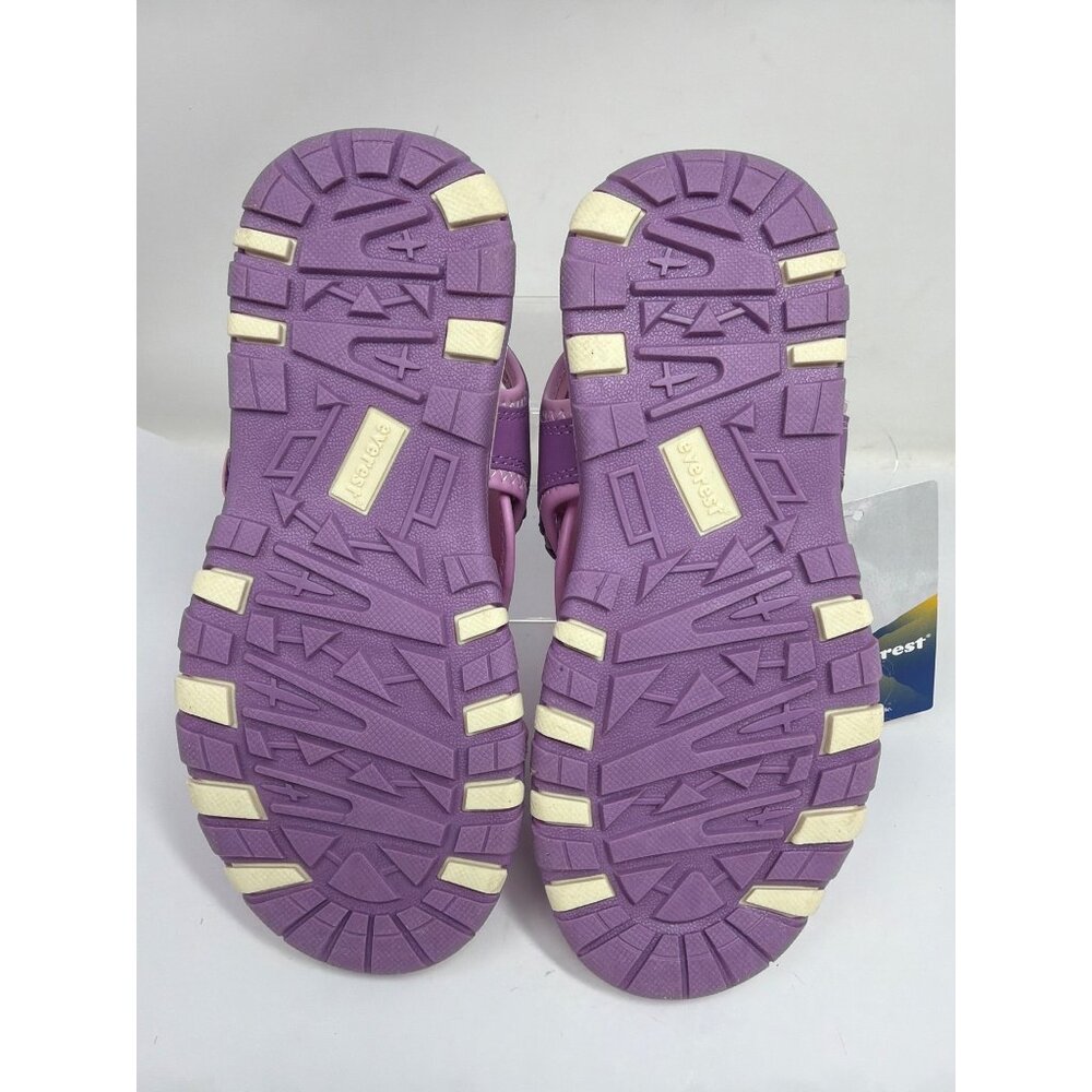 Everest Girls 4 Purple Adjustable Strap Sandals Comfort Summer Shoes - Picture 7 of 7